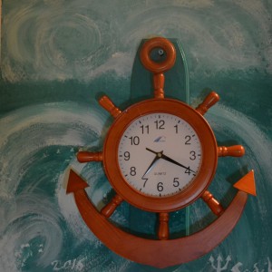 Habe heute Wandhintergrund und Teil meiner Uhr in Neptunwellen verwandelt. Wie gefällt es euch? :)